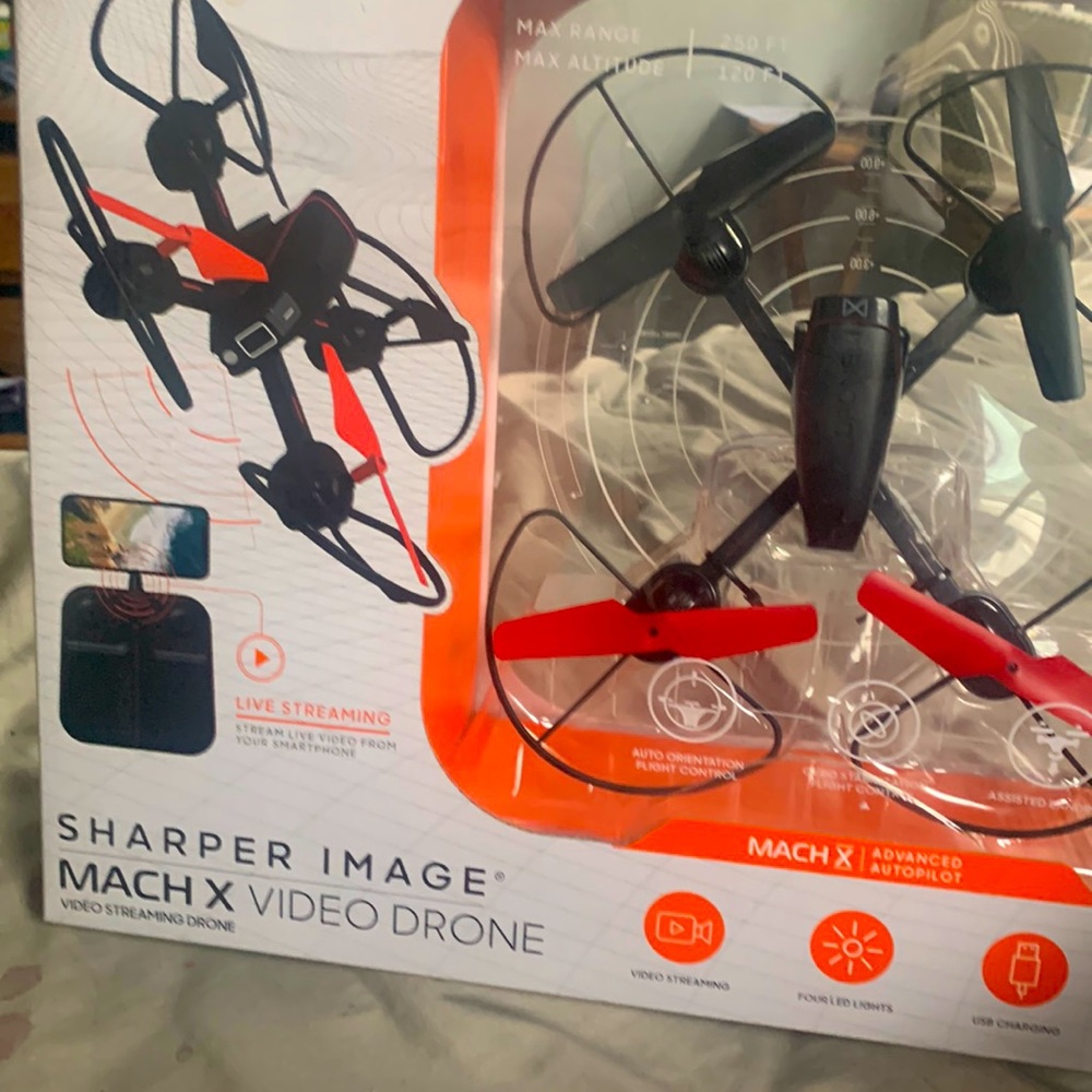 Sharper image - Mach X video drone